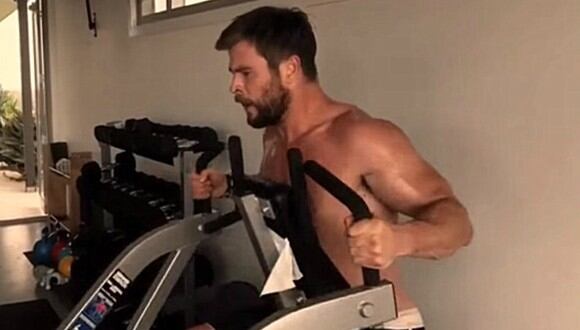 Chris Hemsworth, quien encarnó a "Thor", lanzó su propia aplicación en la que se puede seguir sus intensas rutinas de ejercicios. (Foto: Captura)