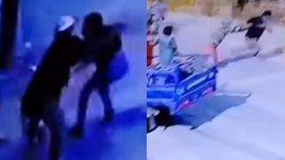 Piura: ciudadanos persiguen y golpean a delincuente por asaltar a mujer  | VIDEO