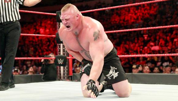 Así entró al ring Brock Lesnar. (Foto: WWE)