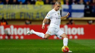 Pepe dijo que en Real Madrid faltó hoy "más espíritu de equipo"