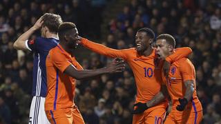 Holanda venció 1-0 a Escocia en amistoso con gol de Depay