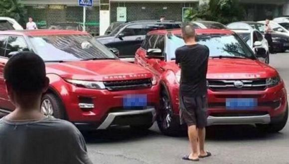 ¡Insólito! Range Rover Evoque choca con su copia china