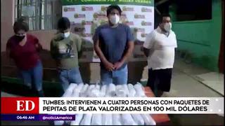 Tumbes: detienen a familia con 150 kilos de pepitas de plata
