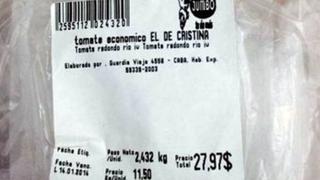 Argentina: Supermercado vende tomate económico "de Cristina"