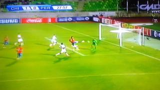 Así fue el primer gol de Chile ante Perú en Valparaíso