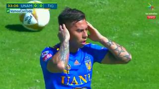 Tigres vs. Pumas EN VIVO: chileno Eduardo Vargas erró increíble ocasión y perdió el 1-0 del partido | VIDEO
