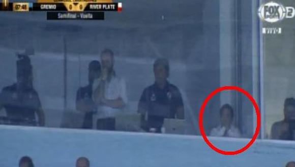 River Plate vs. Gremio: Gallardo observó desde cabina pase a final de la Copa Libertadores | VIDEO. (Foto: Captura de pantalla)