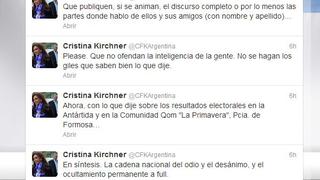 Cristina Fernández de Kirchner arremetió contra los medios argentinos