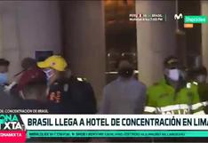 Brasil ya está en Lima y se dirigió a la concentración | VIDEO