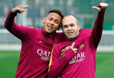 Neymar a Iniesta: "Me enamoré de tu fútbol y mucho más de la persona"