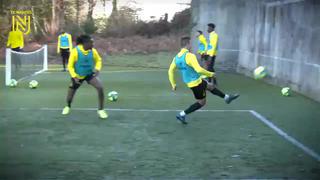 Cristian Benavente: el gesto de picardía del ‘Chaval’ en el fútbol-tenis del Nantes FC | VIDEO