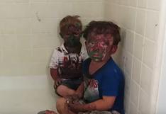 YouTube: sus hijos se llenaron de pintura y él tuvo la mejor reacción del mundo