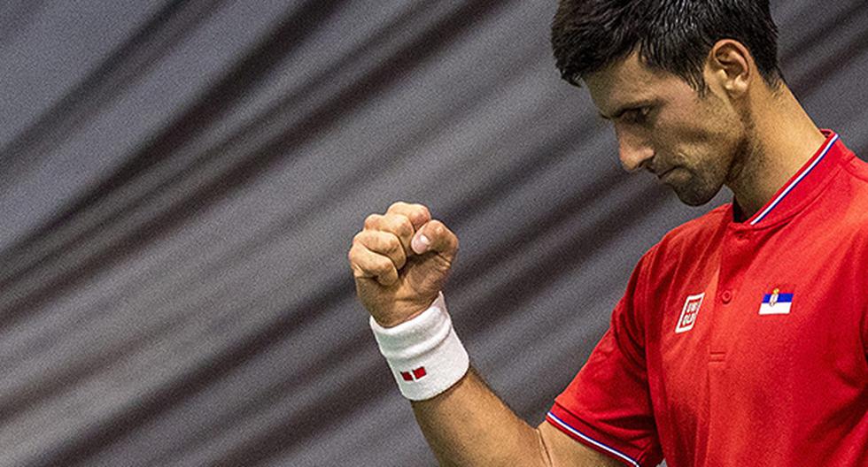 Novak Djokovic se vio beneficiado por retiro de su rival durante partido en la Copa Davis (Foto: EFE)