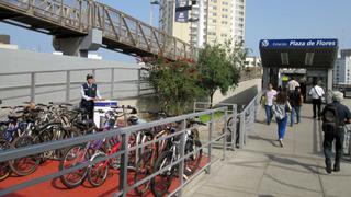 Metropolitano: parqueo de bicicletas en Plaza de Flores [FOTOS]