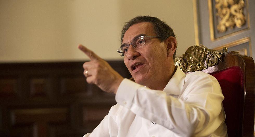 El presidente Martín Vizcarra respaldó la decisión que tomó Daniel Salaverry al acatar el fallo del TC sobre las bancadas. (Foto: GEC)