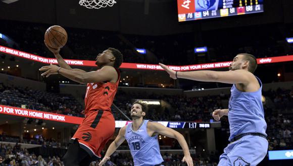 Toronto Raptors venció a Memphis Grizzlies con gran actuación de Kyle Lowry por la NBA. (Foto: AFP)