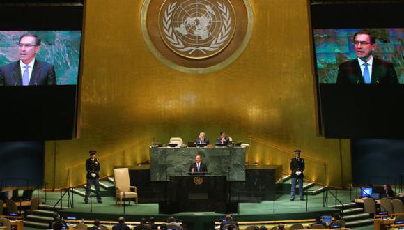 La propuesta peruana había sido anunciada por el presidente Martín Vizcarra en su intervención en la ONU en septiembre pasado, recordó el canciller. (Foto: Presidencia)