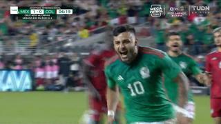 Gol de Alexis Vega, de penal: anotó el 1-0 del México vs. Colombia en amistoso | VIDEO