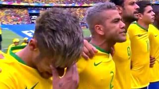 Brasil vs. México: Neymar lloró al escuchar himno de su país