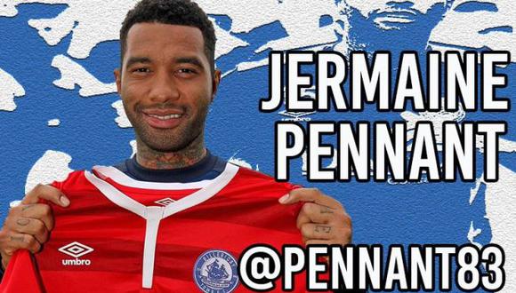 Jermaine Pennant tuvo que dejar su club porque, supuestamente, aparece en un video de corte privado junto a su esposa, una modelo para adultos. (Facebook)