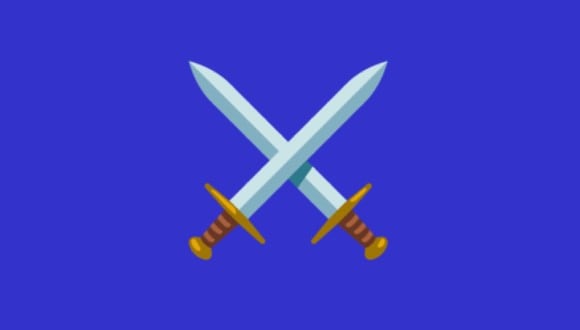 WhatsApp: qué significa el emoji de las espadas cruzadas y cuándo usarlo. (Foto: Emojipedia)