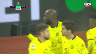 ‘Dibu’ Martínez se quedó parado: Lukaku marcó el 2-1 de Chelsea sobre Aston Villa | VIDEO