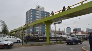 Puente peatonal en la Av. Javier Prado ya es reparado