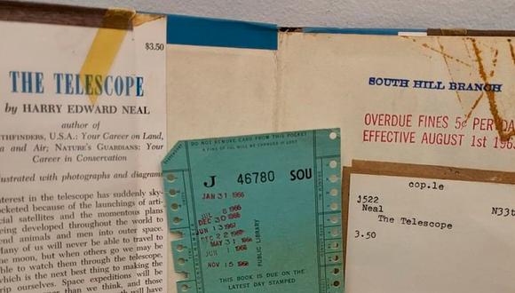 El material en cuestión era un ejemplar de “The Telescope” de Harry Edward Nea. | Foto: @vancouverpubliclibrary