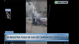 Cieneguilla: desperfecto mecánico de camión cisterna en vía pública causó alarma  | VIDEO