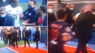Neymar intentó pelearse con Tiago Djaló luego de golpearlo en la cara rumbo a los vestuarios | VIDEO