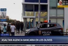 Lima: delincuentes armados asaltaron banco en Los Olivos