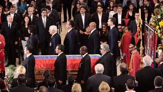 FOTOS: presidentes rindieron guardia de honor en el funeral de Hugo Chávez