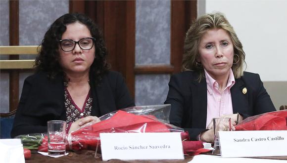 Las fiscales Rocío Sánchez y Sandra Castro que fueron removidas el pasado martes 23 de febrero serán reemplazadas por Magaly Quiróz y Juan Carlos Cabrera. (Foto: Difusión)
