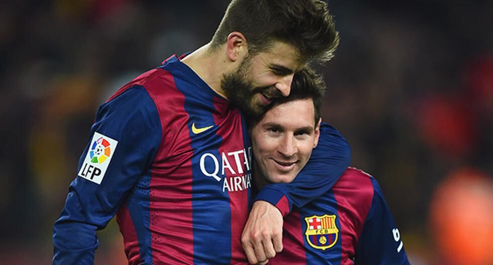 Piqué se rinde a los pies de Messi (Foto: Getty Images)