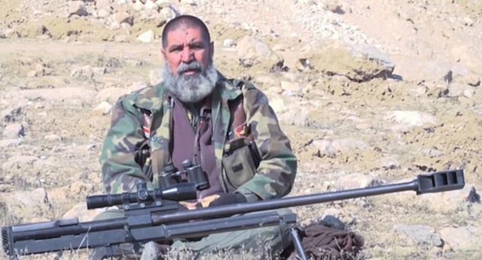 Abu Tahsin, un francotirador de 62 años, se hizo famoso el año pasado al asegurar que desde 2015 había matado al menos a 173 militantes de ISIS en un año. (Foto: YouTube)