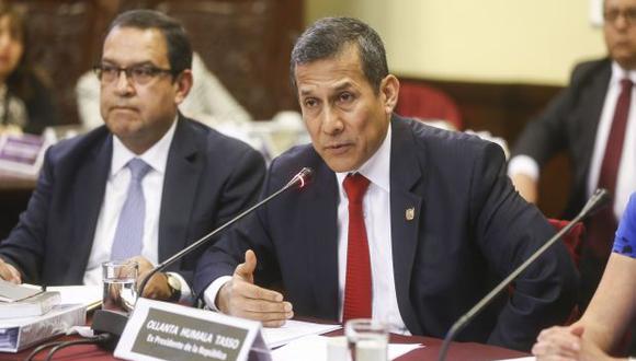 Ollanta Humala ya se negó a responder a la Comisión de Fiscalización el pasado viernes 13. (Foto: Congreso)