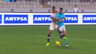Sporting Cristal vs. Universitario: árbitro no cobró penal de Jersson Vásquez contra Edison Chávez [VIDEO]