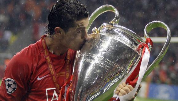 Cristiano ganó una Champions con el Manchester United. (Foto: AP)