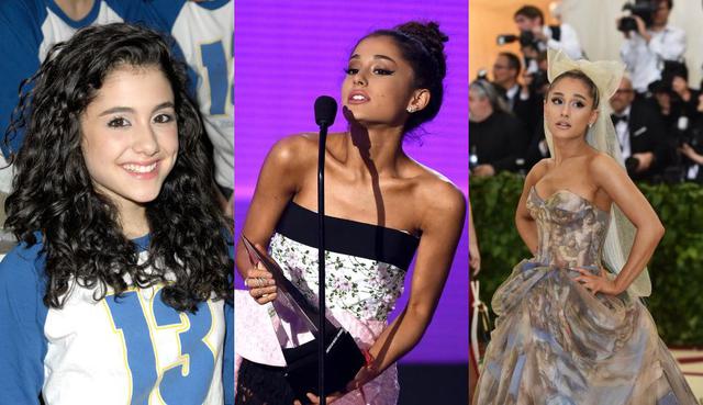 La famosa cantante Ariana Grande será homenajeada en la 13° gala anual Mujeres en la Música de la revista Billboard. Así reaccionó al ver sus fotos de cuando era más pequeña. (Foto: AFP).