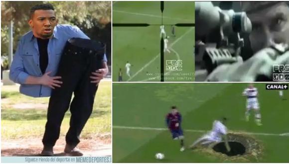 Boateng: videos graciosos y memes de su caída ante Lionel Messi