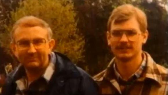 Jeffrey Dahmer con su padre