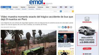 [FOTOS] Cerro San Cristóbal: Así informa el mundo de la tragedia que dejó 9 muertos
