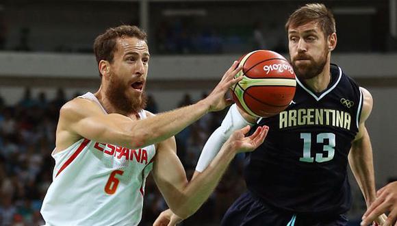 Argentina cayó 73-92 ante España en baloncesto en Río 2016