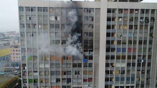 Av. Abancay: así se ve el incendio desde un dron [FOTOS]