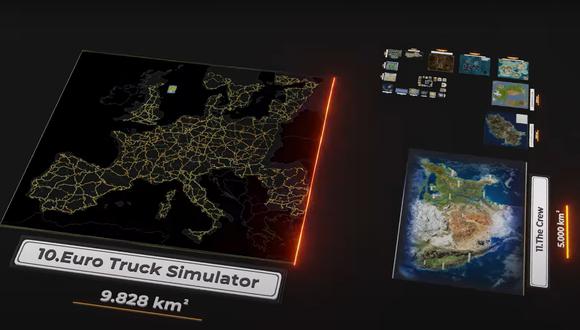 Estos son los mapas más grandes de los videojuegos.