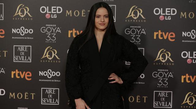 Rosalía llegó a la ceremonia de los Premios Goya 2019. (Foto: Difusión)
