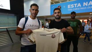 Jonathan Dos Santos y Luis Urruti arribaron a Lima para firmar por Universitario de Deportes [FOTOS]