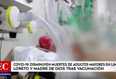 Disminuye muerte de adultos mayores en Loreto, Lima y Madre de Dios tras vacunación