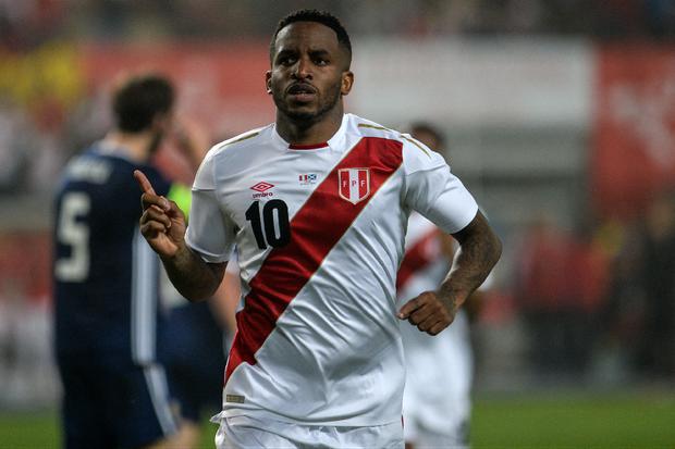 Jefferson Farfán is the historical scorer of the Peruvian team in the Qualifiers.  Photo: AFP.