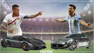 El duelo de autos entre Paolo Guerrero y Lionel Messi